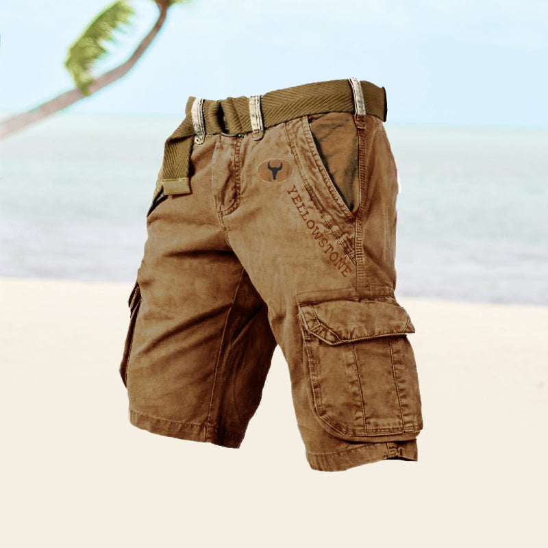 Axel | Men's Multi Pocket Rugged Cargo Shorts