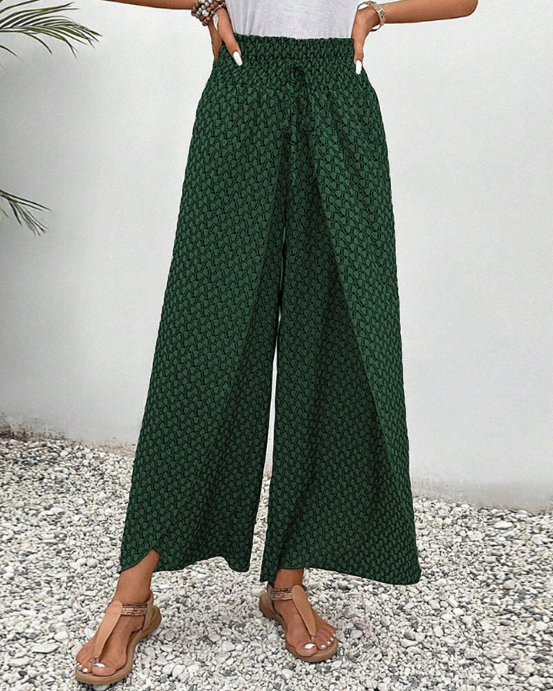 Elira | Women's Boho High-Waist Printed Pants