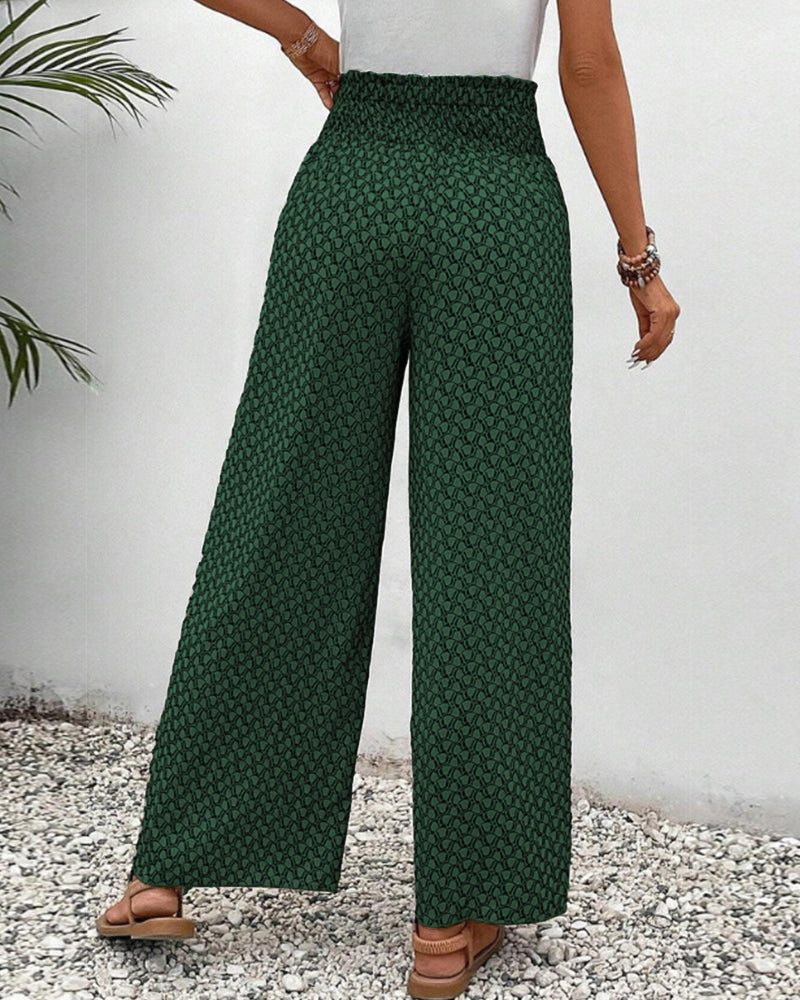 Elira | Women's Boho High-Waist Printed Pants
