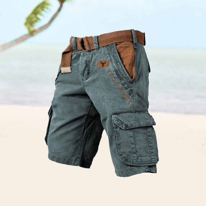 Axel | Men's Multi Pocket Rugged Cargo Shorts