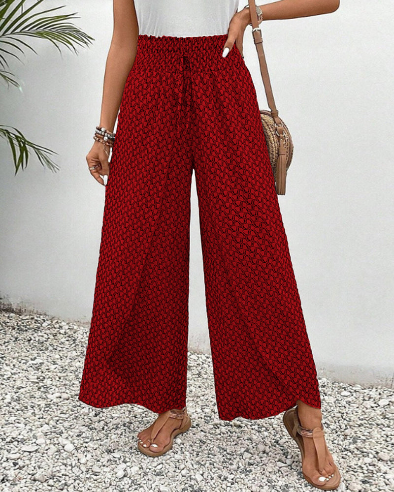 Elira | Women's Boho High-Waist Printed Pants