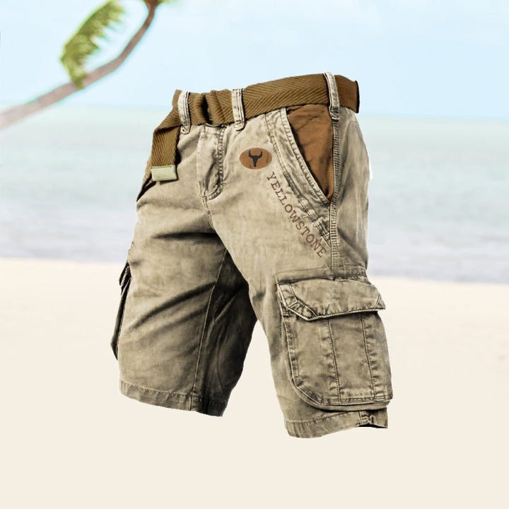 Axel | Men's Multi Pocket Rugged Cargo Shorts