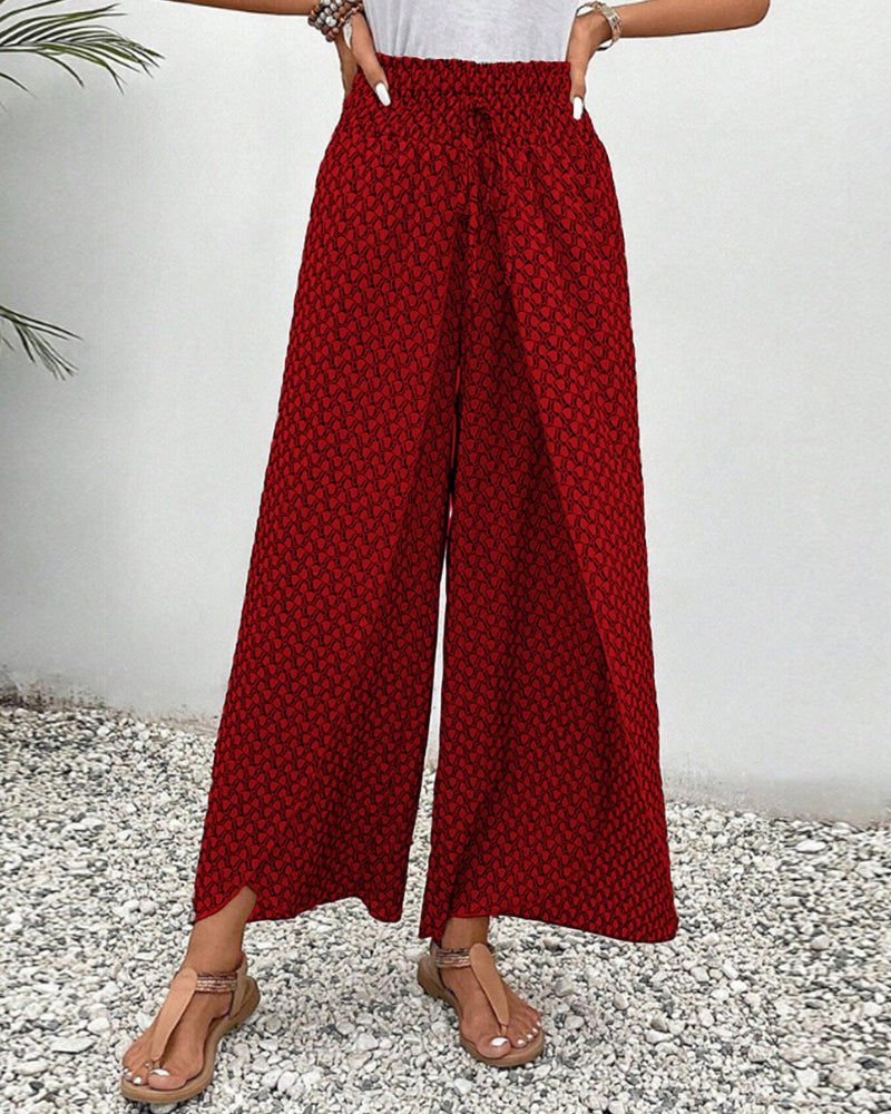 Elira | Women's Boho High-Waist Printed Pants