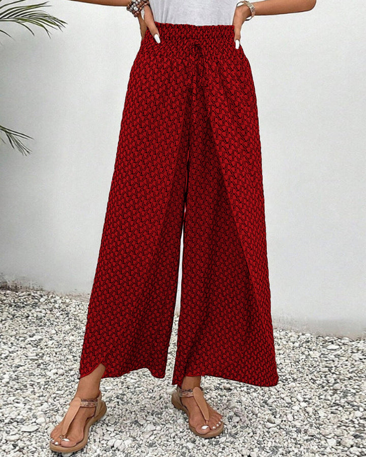 Elira | Women's Boho High-Waist Printed Pants