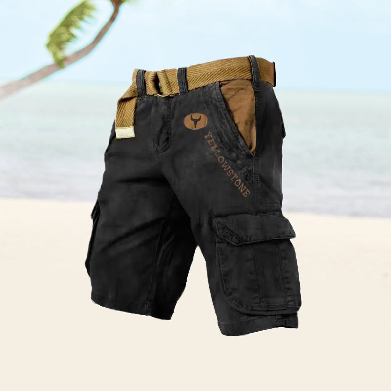 Axel | Men's Multi Pocket Rugged Cargo Shorts