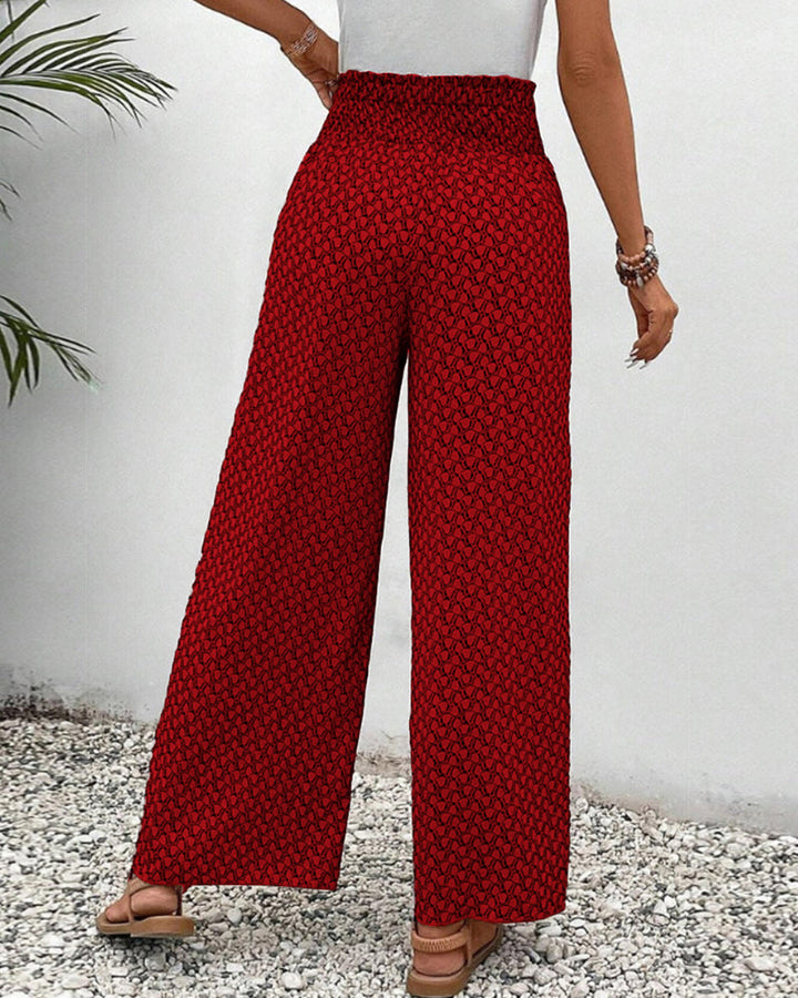 Elira | Women's Boho High-Waist Printed Pants