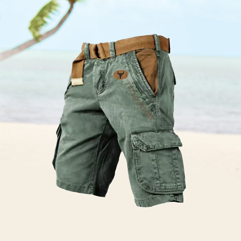 Axel | Men's Multi Pocket Rugged Cargo Shorts