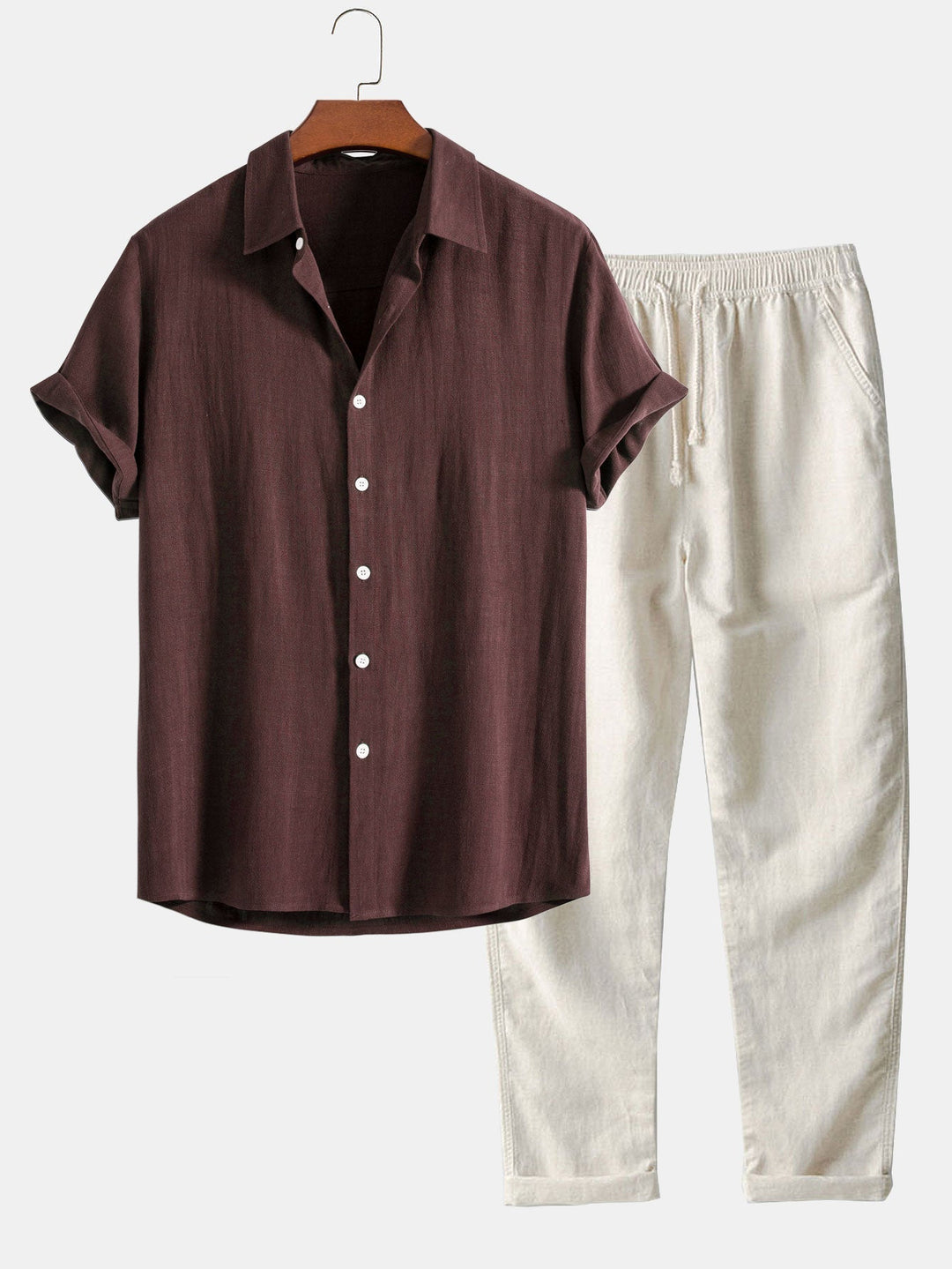 Caleb | Men's Lightweight Summer Shirt And Trouser Set