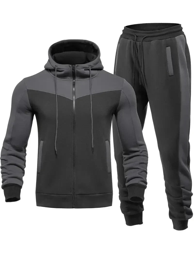 Men's Two-Piece Tracksuit Breathable Performance Sports Jogger Set
