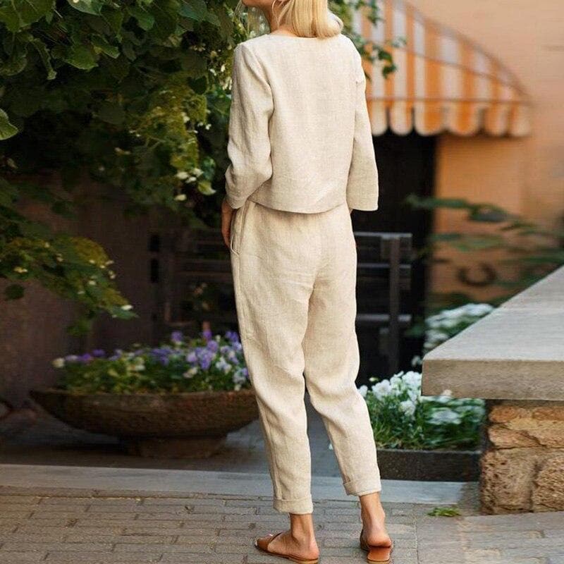 Elowen | Women's Relaxed Linen Two-Piece Co-Ord Set