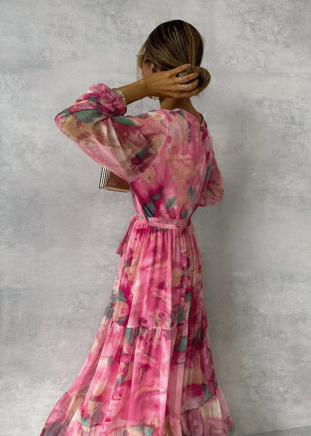 Freya | Women's Floral Wrap Maxi Style Dress