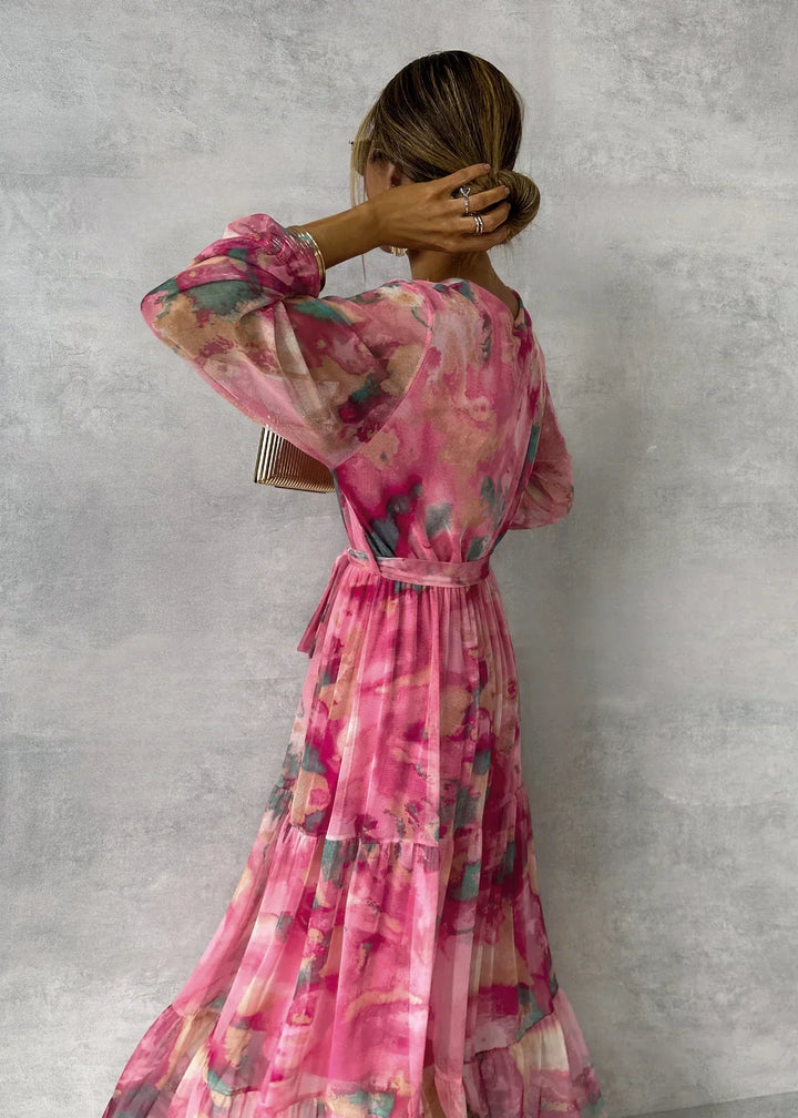 Freya | Women's Floral Wrap Maxi Style Dress