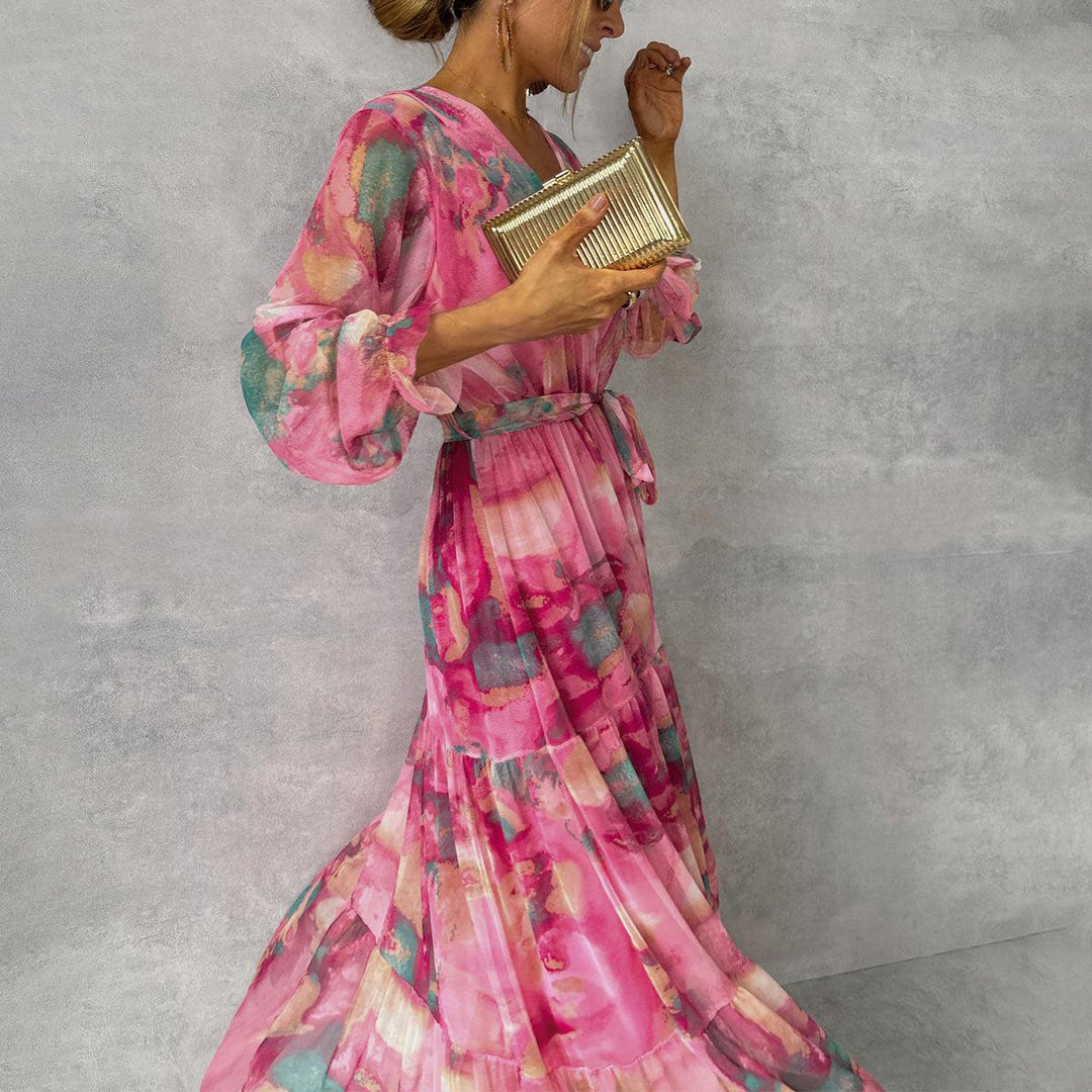 Freya | Women's Floral Wrap Maxi Style Dress