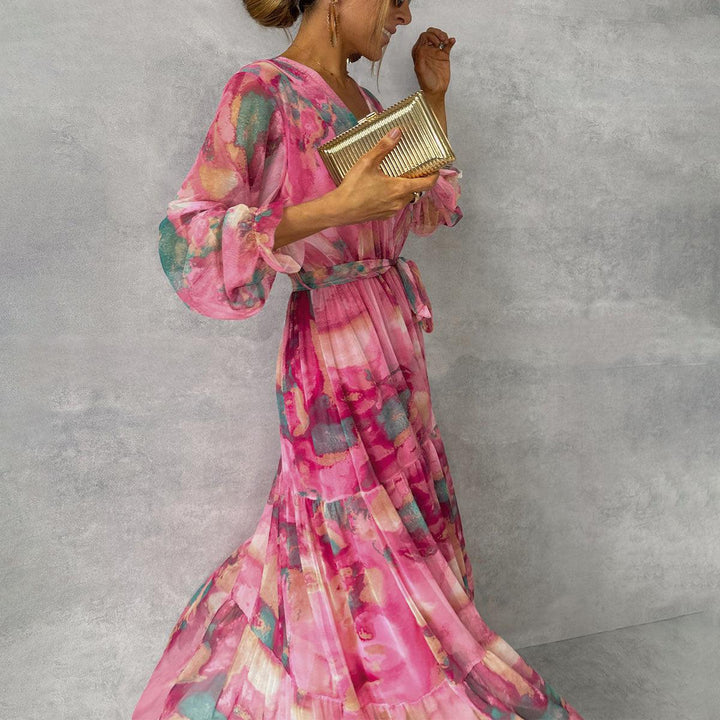 Freya | Women's Floral Wrap Maxi Style Dress