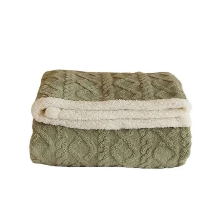 Fleece Blanket Thick Winter Lightweight – Soft, Breathable & Warm, for Couch, Bed & Travel Use