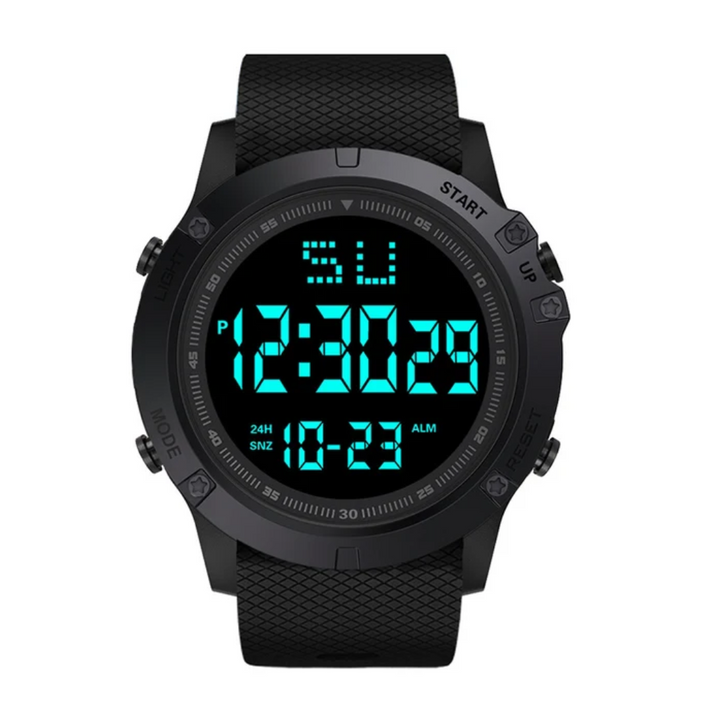 Men's Digital Outdoor Watch Water-Resistant Sports Wristwatch