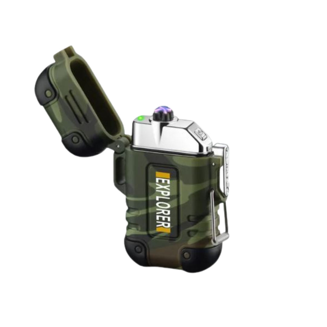 Wind-Resistant Weather-Resistant Electric Lighter USB Rechargeable Survival