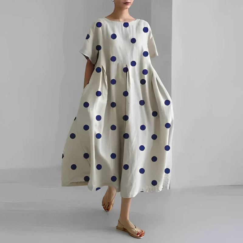 Elara | Women's Loose Floral Boho Midi Dress