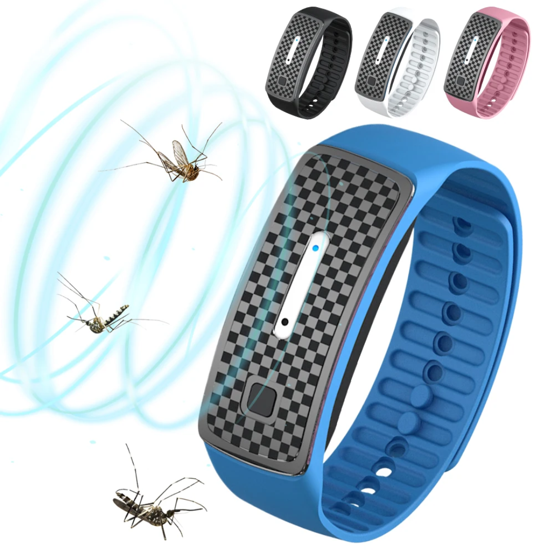 Ultrasonic Mosquito Repeller Bracelet Adjustable Outdoor Wristband