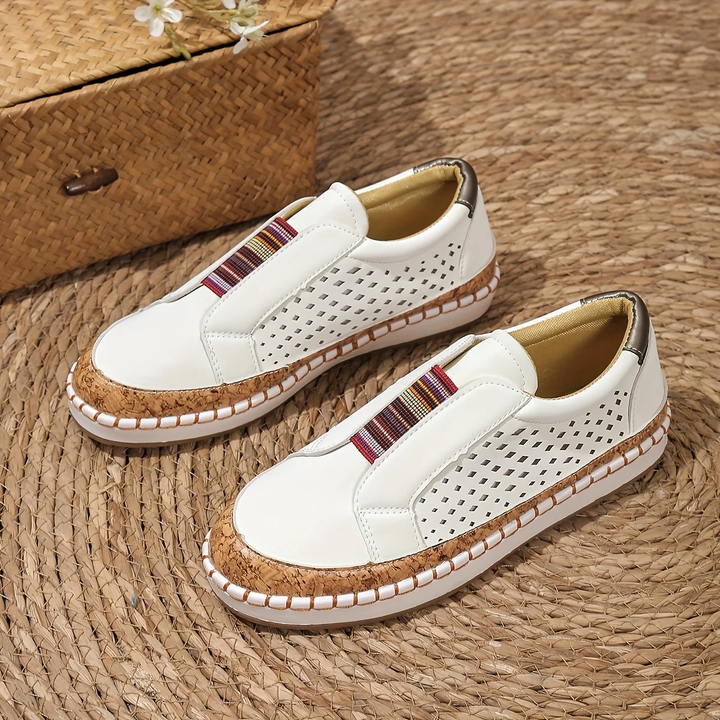 Lunara | Women's Perforated Slip-On Casual Loafers