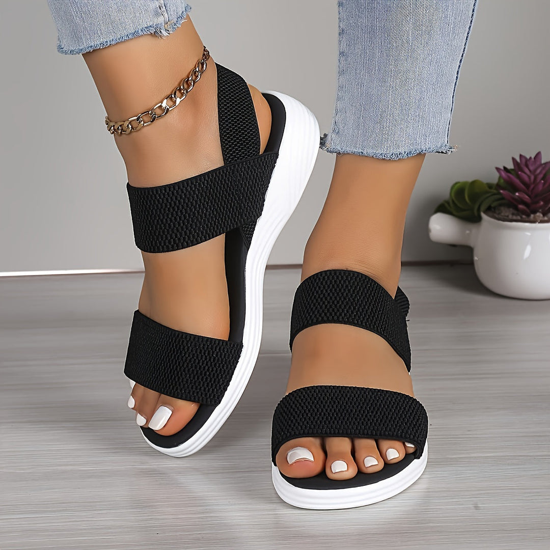 Elara | Women's Adjustable Ankle Strap Open Toe Sandals