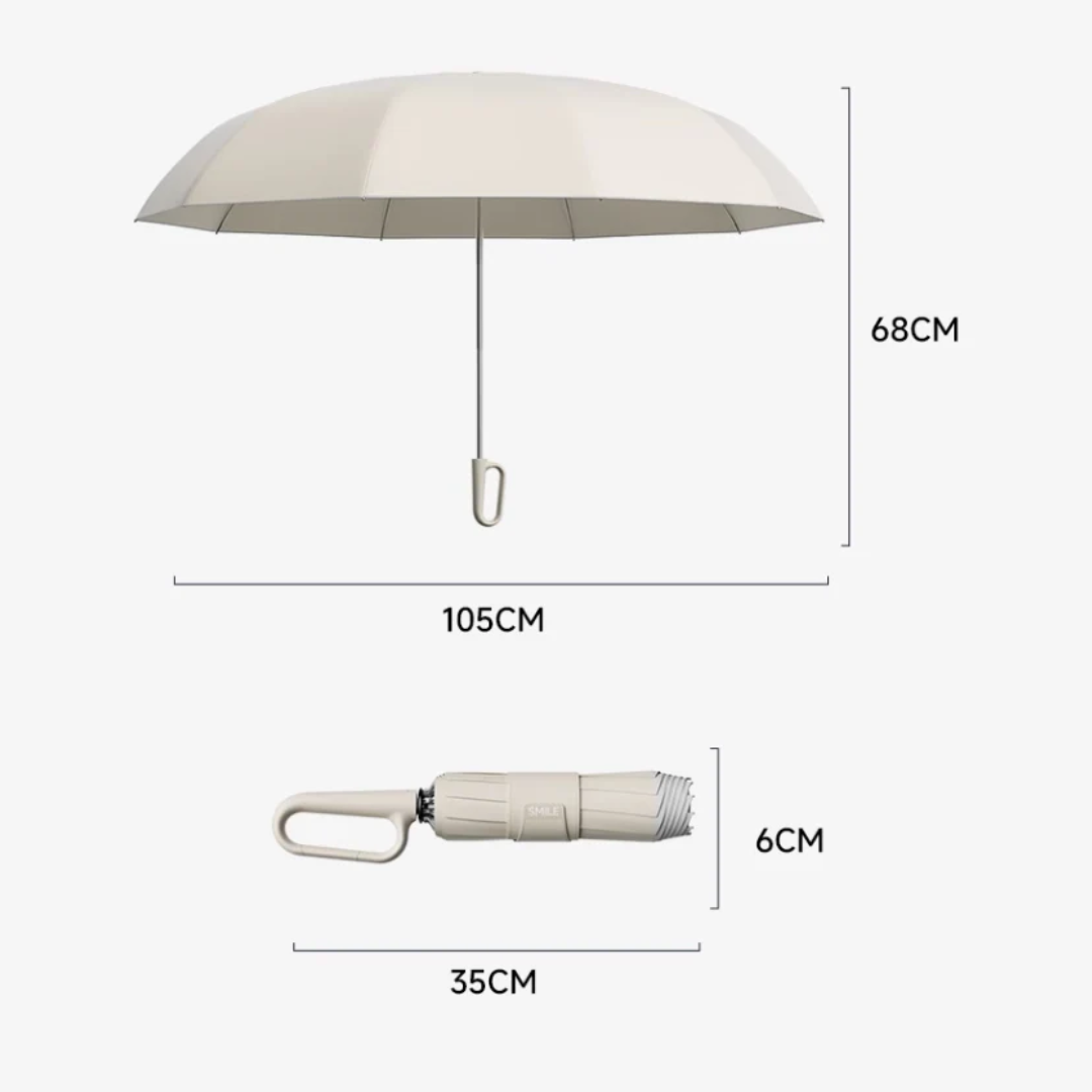 Wind-Resistant Automatic Folding Umbrella Compact Storm Protection