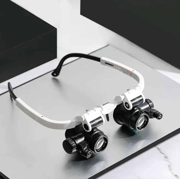 Magnifying Glasses with LED HD – Hands-Free, Adjustable Magnification & Comfortable Design for Reading & Repair