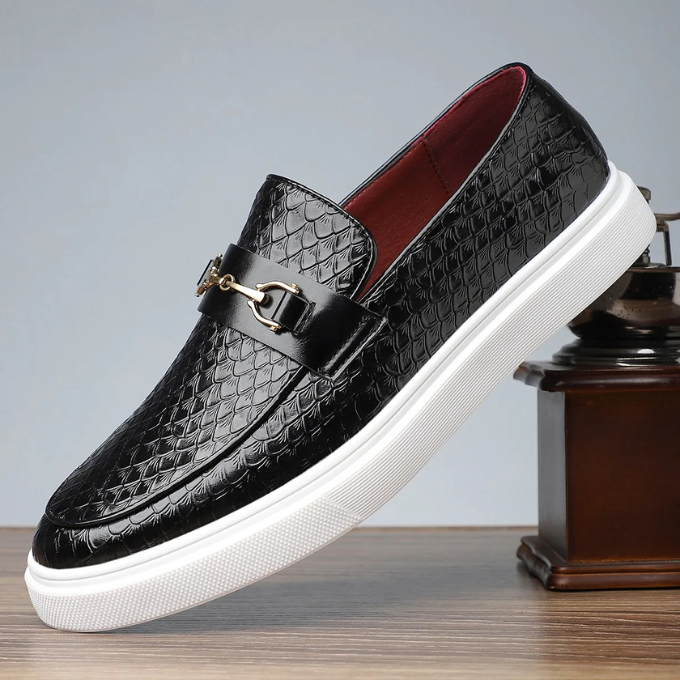 Marco | Men's Textured Slip On Casual Loafers