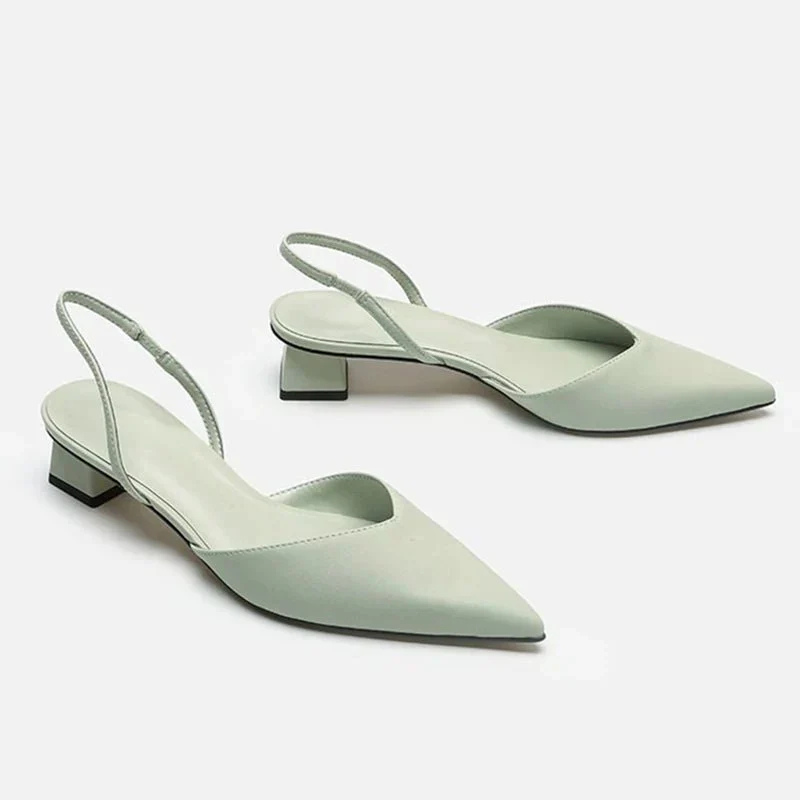 Clara | Women's Pointed Toe Low Block Heel Sandals