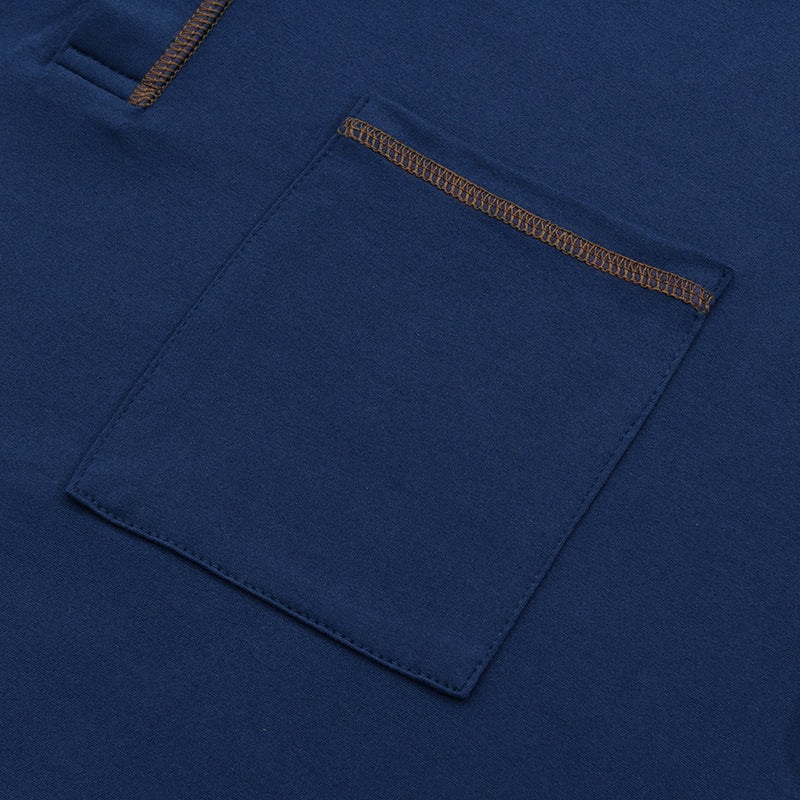 Theo | Men's Slim Fit Button Placket Henley Shirt