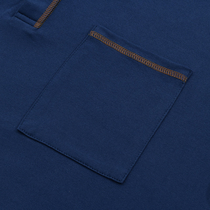 Caleb | Men's Slim Fit Henley Neck T Shirt