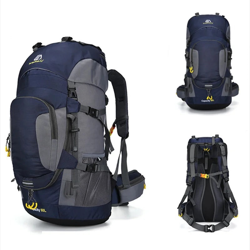 60-Litre Waterproof Hiking Backpack High-Capacity Outdoor Travel Pack