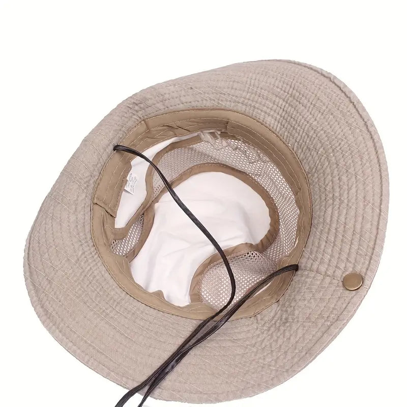 Unisex Adjustable Sun Hat Cotton Lightweight UV-Protection