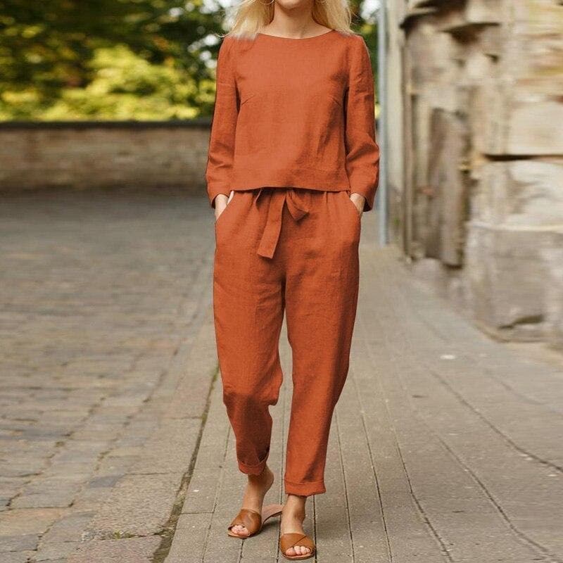 Elowen | Women's Relaxed Linen Two-Piece Co-Ord Set