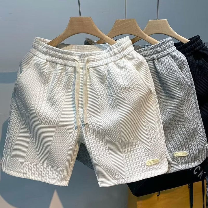 Soren | Men's Textured Drawstring Relaxed Fit Shorts