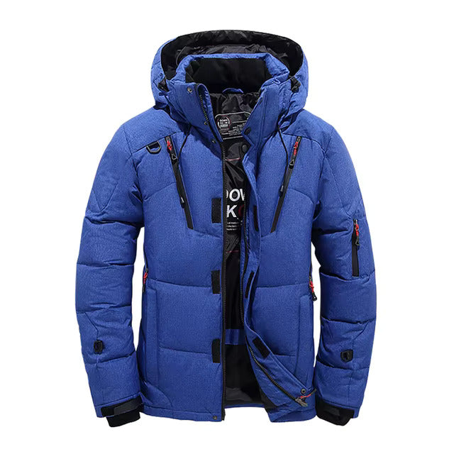 Men's Down Jacket Water-Resistant Wind-Resistant Winter Insulated Coat