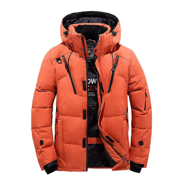 Men's Down Jacket Water-Resistant Wind-Resistant Winter Insulated Coat