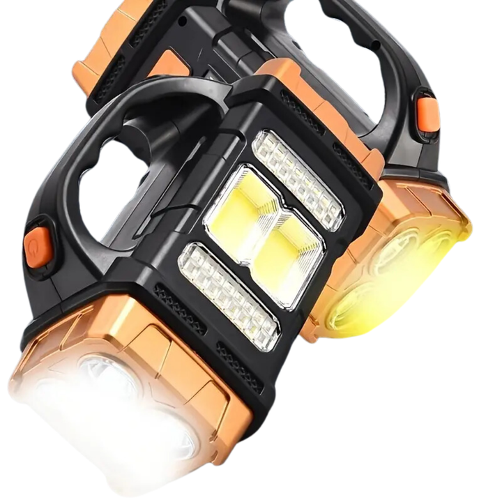 Solar Emergency Torch Power Bank Weather-Resistant LED Camping Light