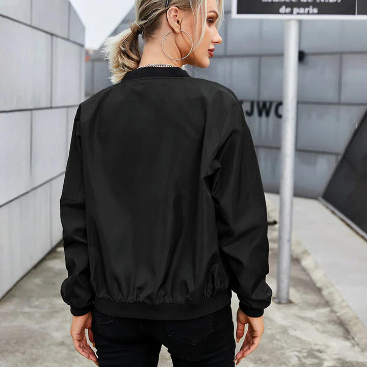 Nina | Women's Lightweight Zip-Up Bomber Jacket