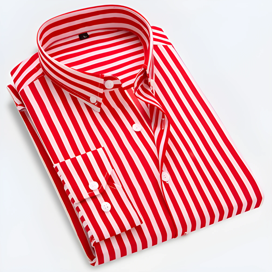 Elian | Men's Striped Long Sleeve Button Shirt