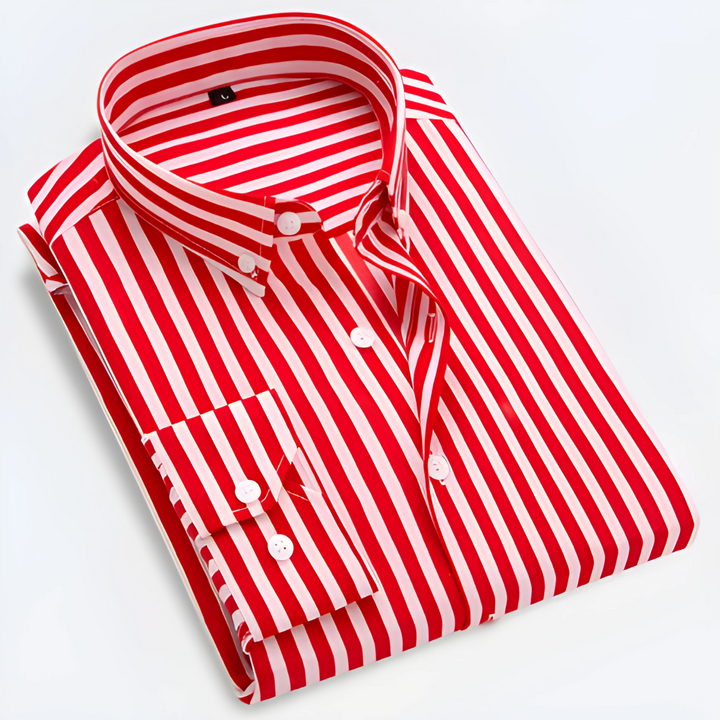 Elian | Men's Striped Long Sleeve Button Shirt