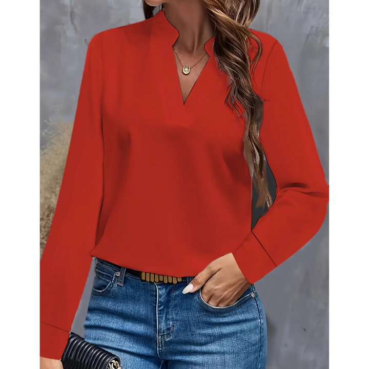 Ariana | Women's V-Neck Long Sleeve Tunic Top