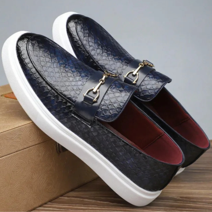 Marco | Men's Textured Slip On Casual Loafers