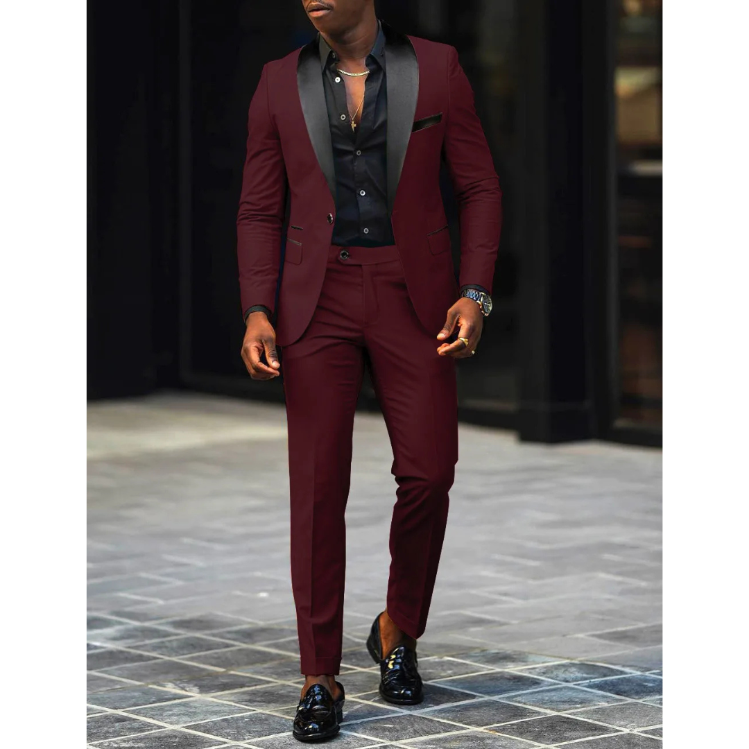 Matteo | Men's Slim-Fit Formal Two-Piece Suit Set