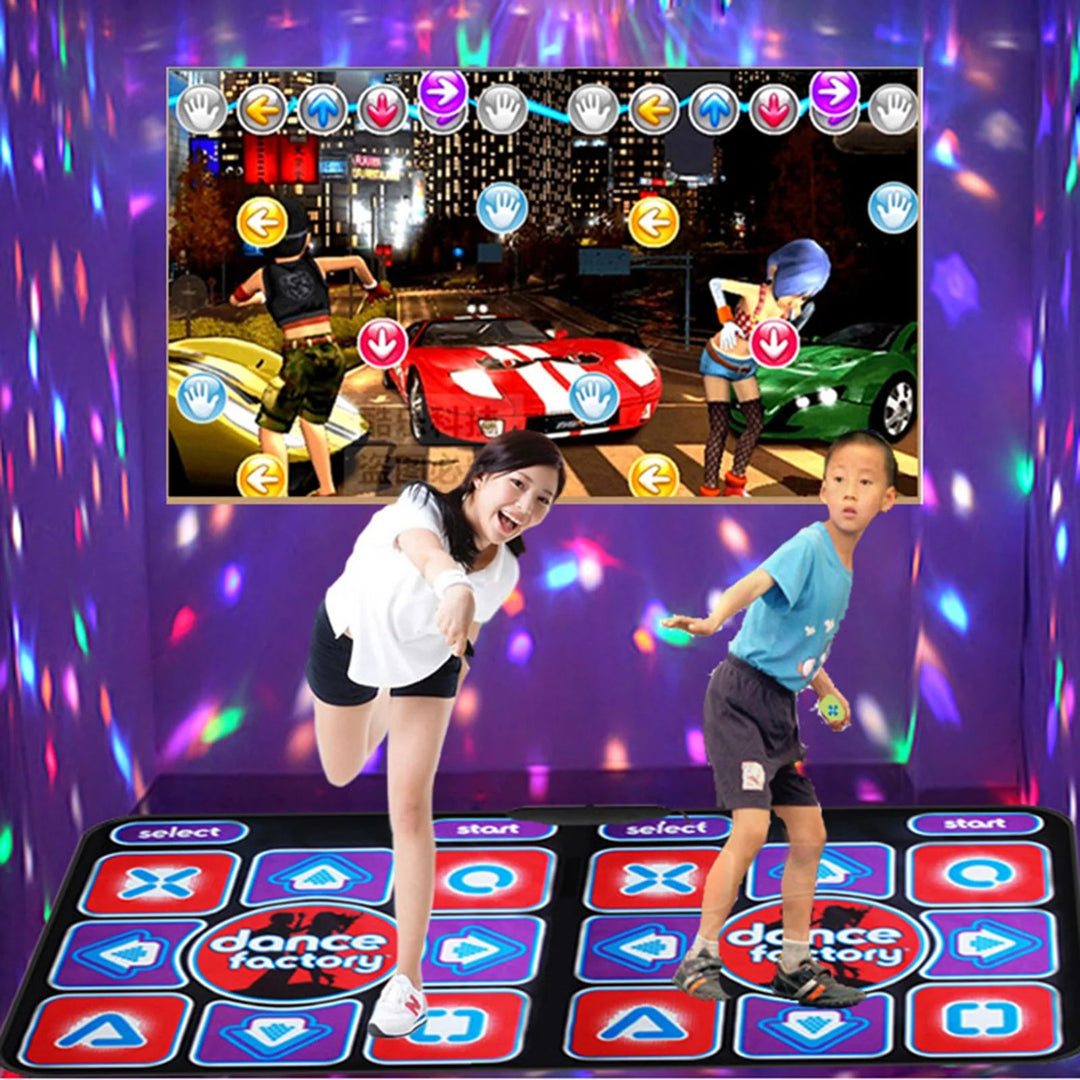 Double Dance Mat Non-Slip Music Game – Remote Control, PC & TV Compatible, Family Fun & Fitness Play