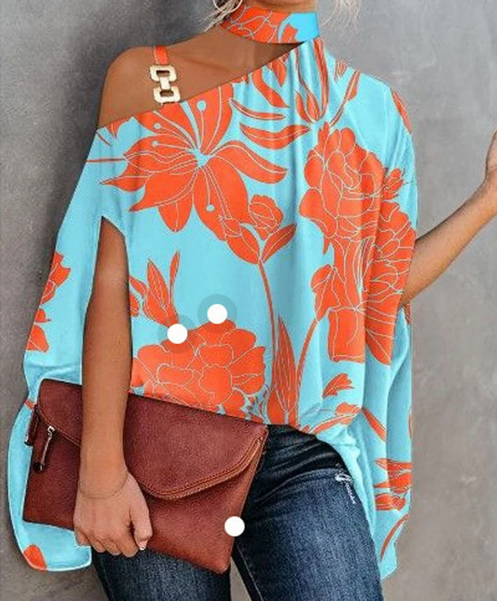 Diana | Women's Relaxed Printed Short Sleeve Top