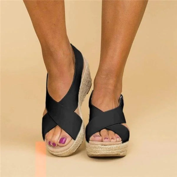 Marisol | Women's Espadrille Wedge Open Toe Summer Sandals