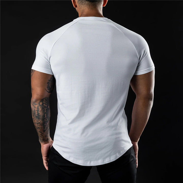 Luca | Men's Slim-Fit Crew Neck Raglan Sleeve T-Shirt