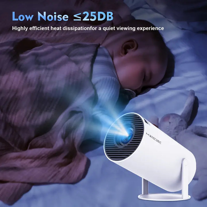 Portable 4K Mini Projector Android 11 – Dual WiFi 6, 260 ANSI & Wireless 5.0, Portable for Home Theater & Streaming