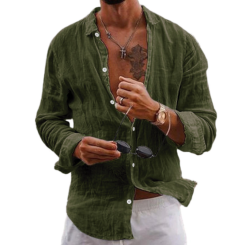Rafael | Men's Linen Button Up Summer Shirt